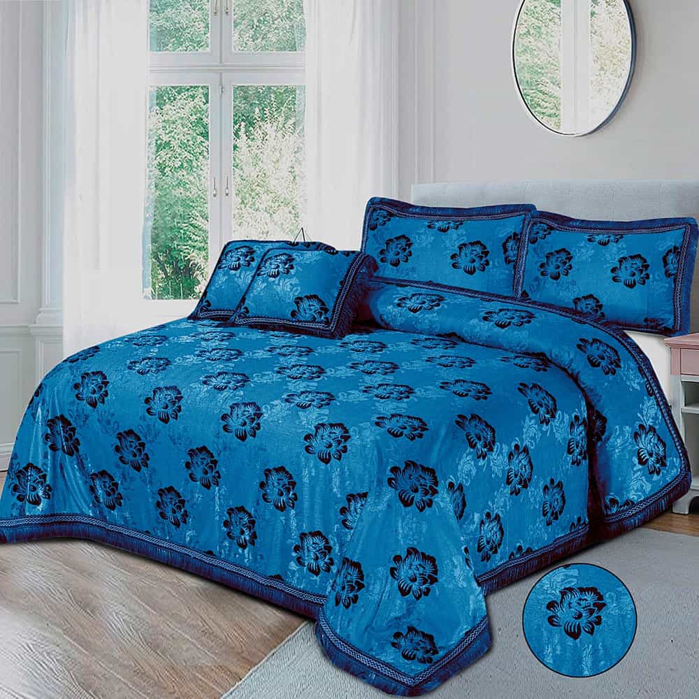 Fancy bridal Palachi Bed Sheet Set 5 Pcs-AS107