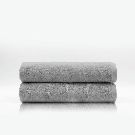 Pack Of 2 Cotton Bath Towel - Grey