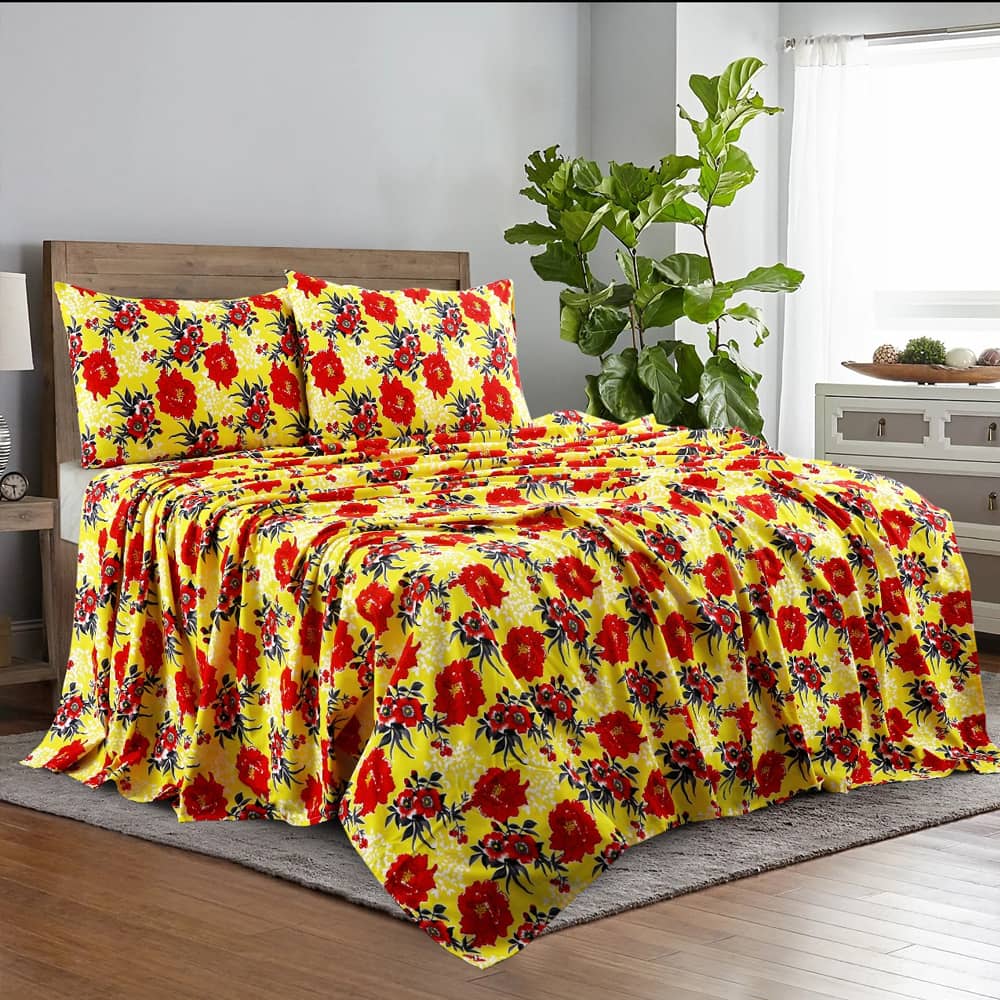 3Pcs Printed Bedsheet - PB105