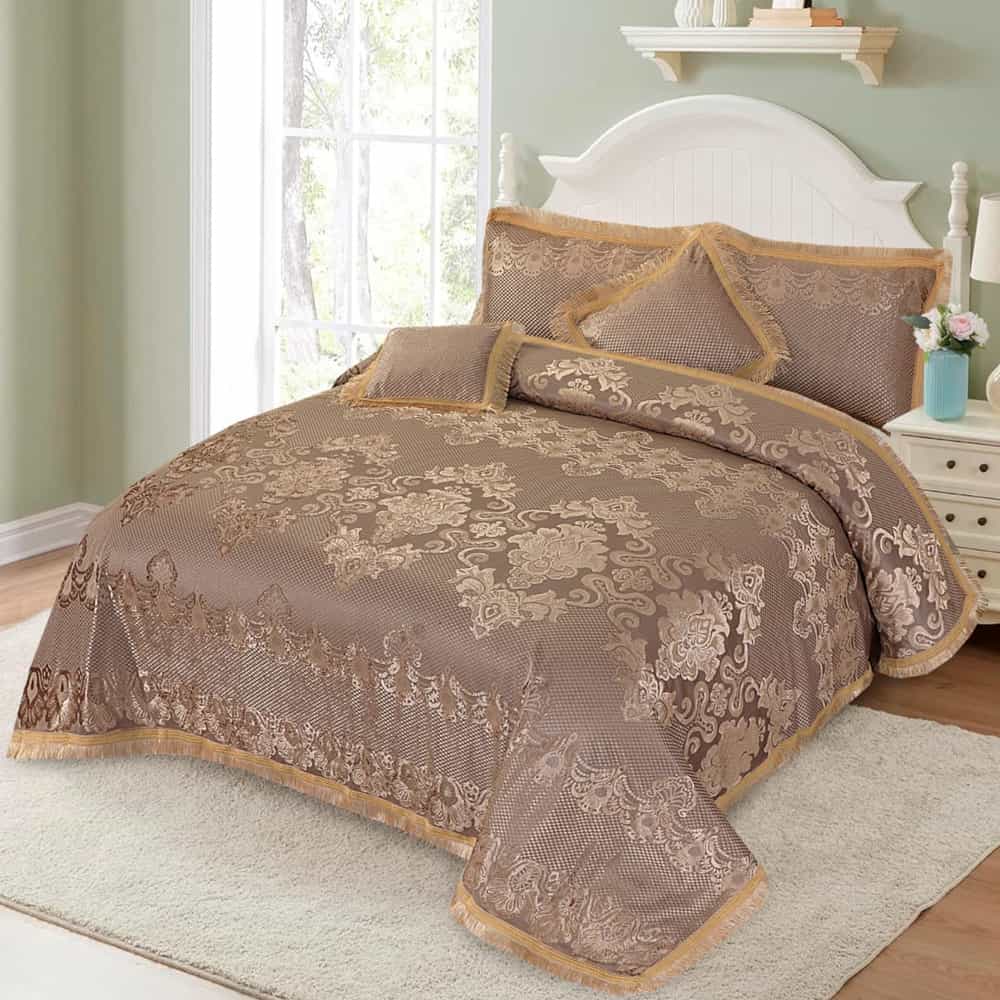 Fancy bridal Palachi Bed Sheet Set 5 Pcs-AS105