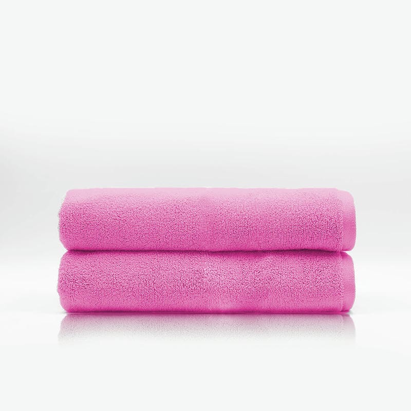 Pack Of 2 Cotton Bath Towel - Pink