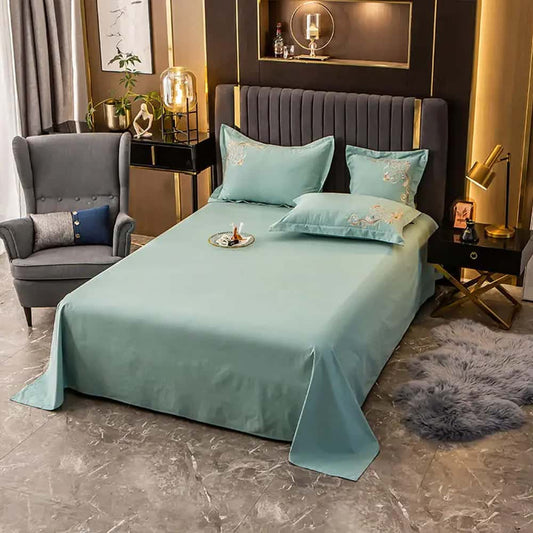 Egyption Embroidery Duvet Set - Sea Green