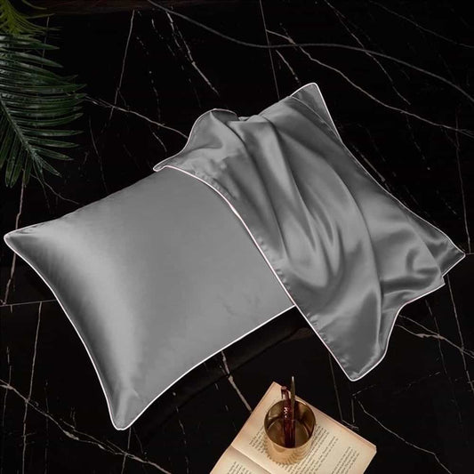 Pack of 2 Shamoz Silk Pillow Case - Grey