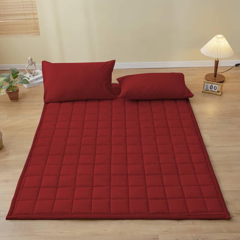 Cozy Cloud Mattress Pad – Maroon