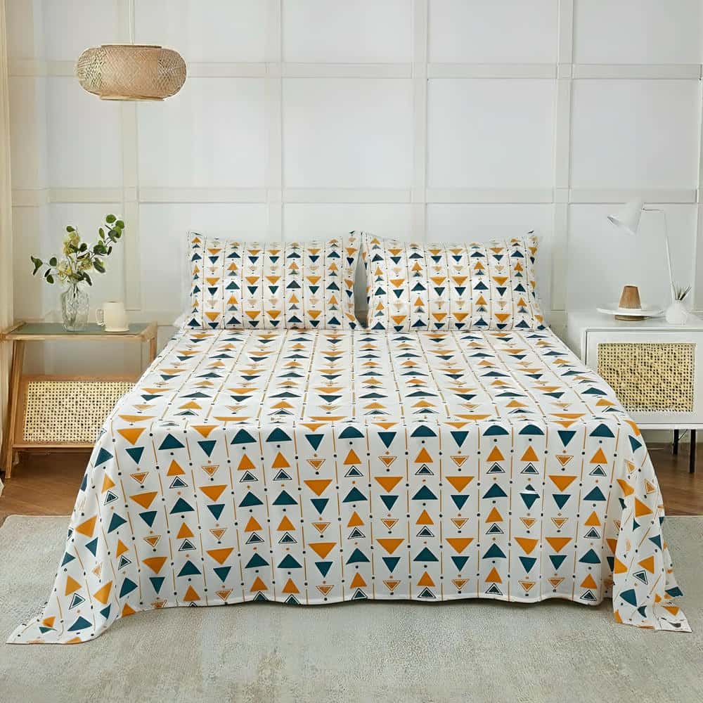 3Pcs Printed Bedsheet - PB125
