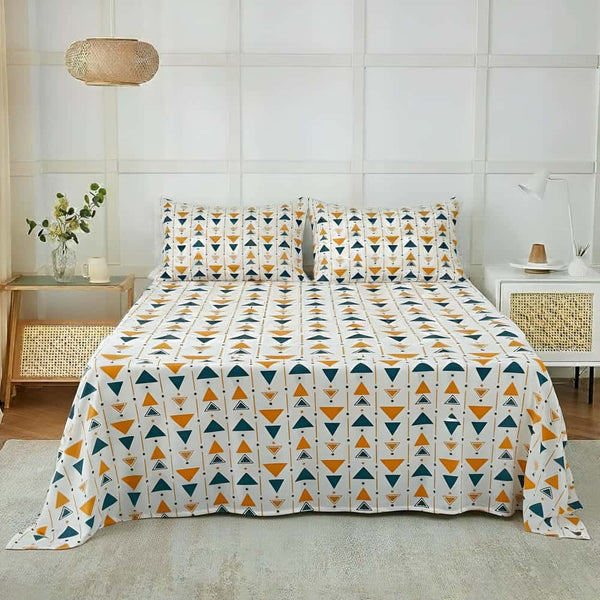 3Pcs Printed Bedsheet - PB125