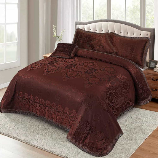 Fancy bridal Palachi Bed Sheet Set 5 Pcs-AS104