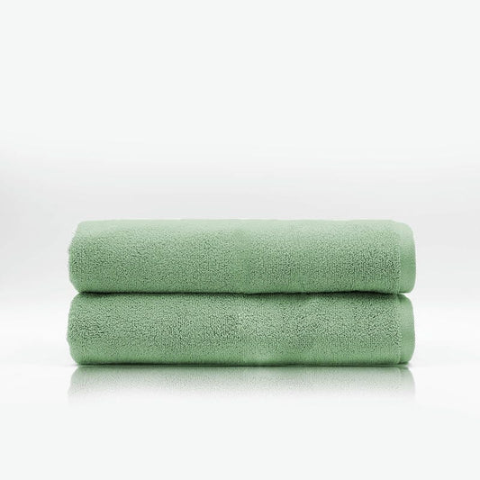 Pack Of 2 Cotton Bath Towel - Green